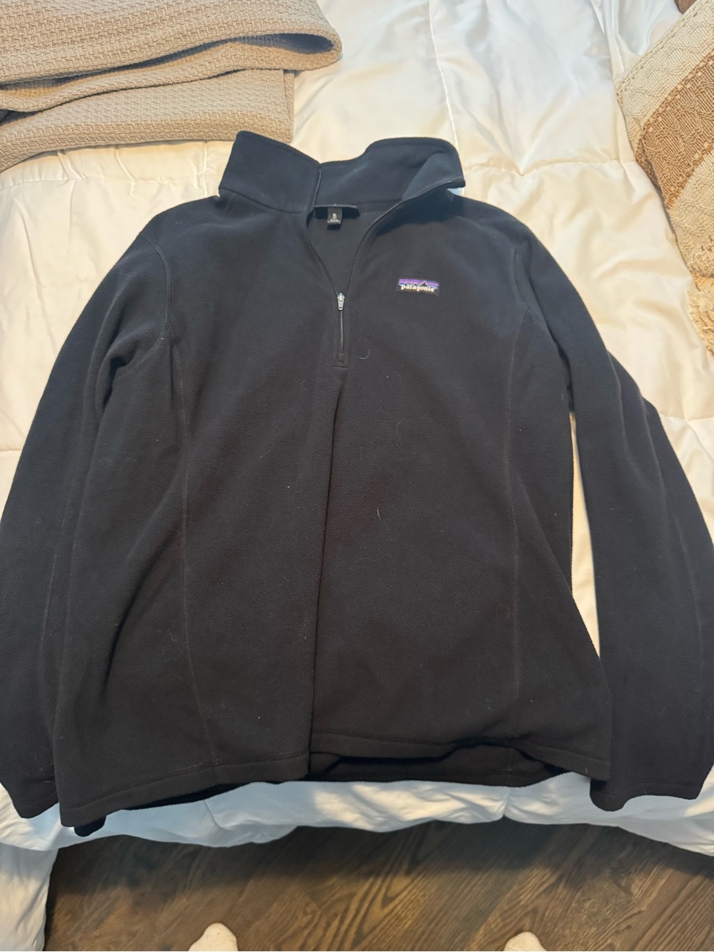 Patagonia Black Half-Zip Fleece Pullover
